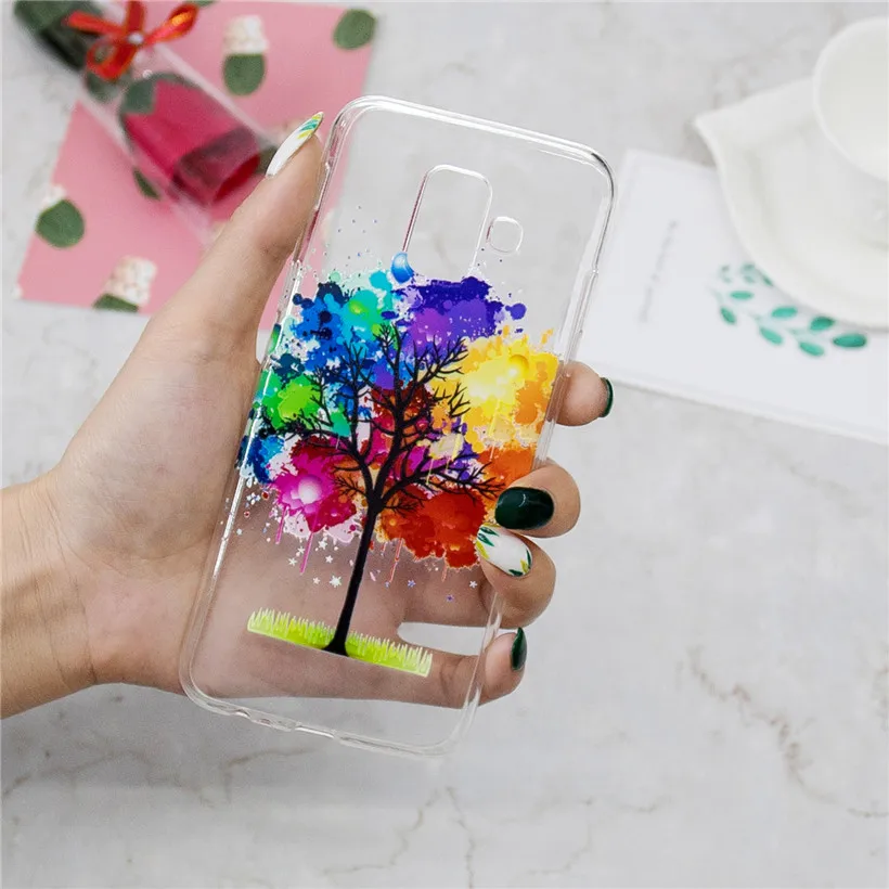 Чехол HEMASOLY для Samsung Galaxy A7 2018 силиконовый чехол A750 милый мягкий с мультяшным