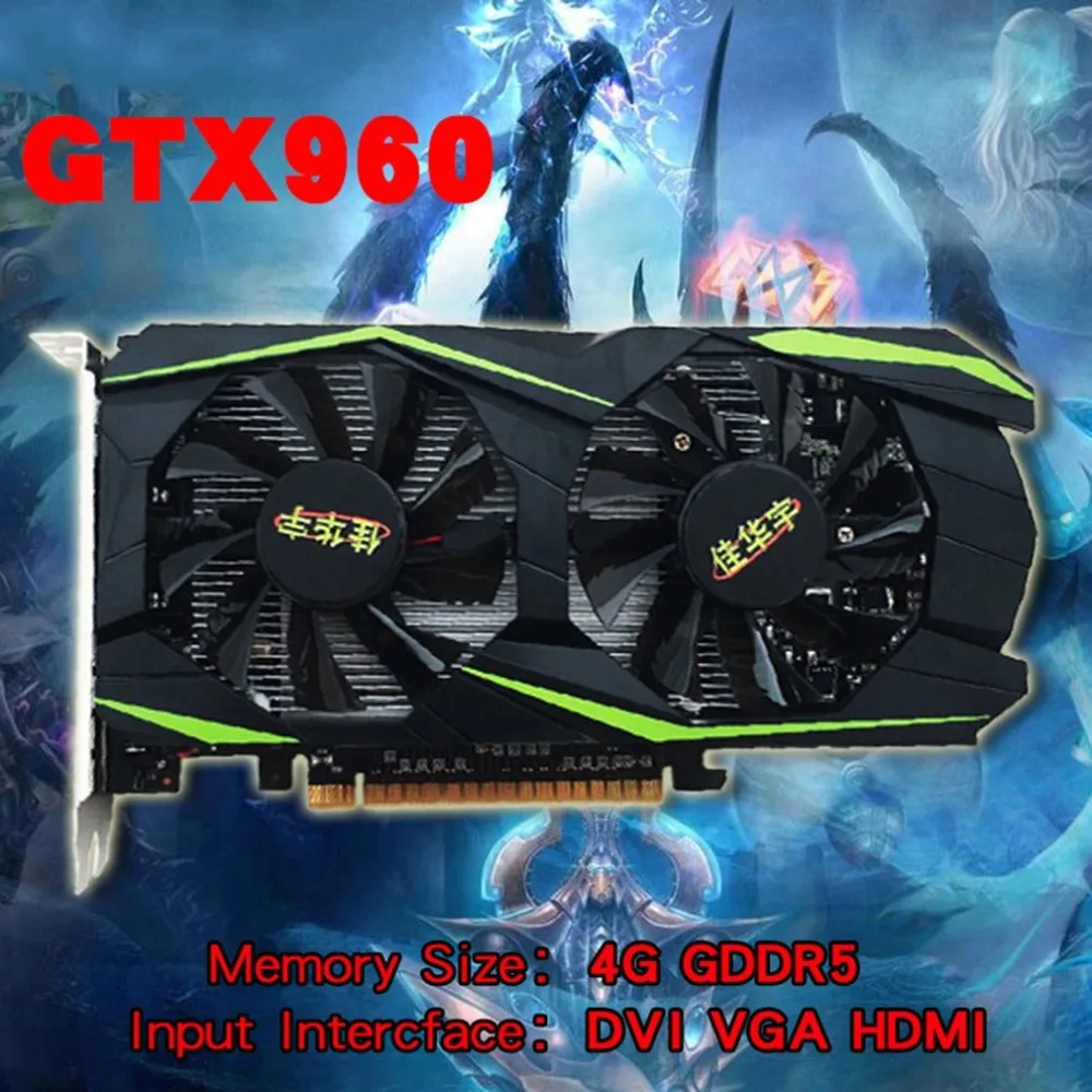 Graphic Card For NVIDIA For GeForce GTX960 4GB DDR5 128Bit PCIExpress Video Card Desktop Computer HDMI VGA DVI Port Random Color Graphic Card For NVIDIA For GeForce GTX960 4GB DDR5 128Bit PCIExpress Video Card Desktop Computer HDMI VGA DVI Port Random Color