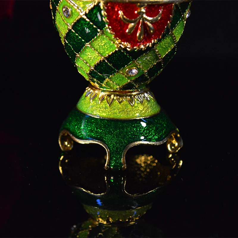 QIFU красивые красочные qifu faberge яйцо металлическая коробка для безделушек ремесло украшение дома