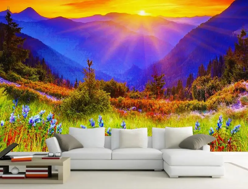 Buy 3D room wallpaper landscape custom