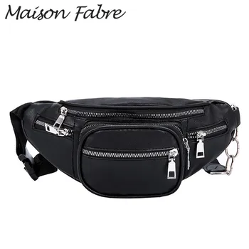 

Maison Fabre Bag men women Leather Chest bags zipper Solid shoulder bag Straps Simple handbags 2019 Summer Ladies small handbags