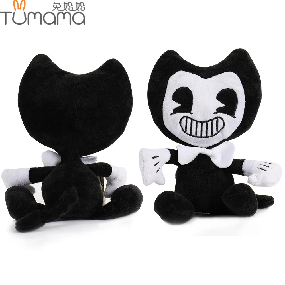 

Tumama 30cm Bandy & Ink Maker Doll Thriller Game Plush Dolls Stuffed Animal Toys Bored Creative Unleashing Bonus Halloween Gifts