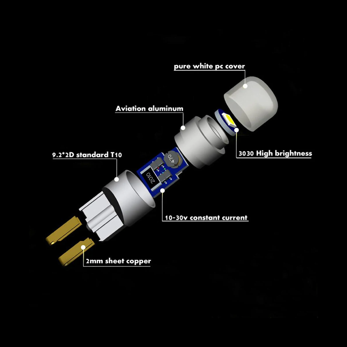 2 шт. автомобиль T10 Led Canbus 6000 K белый T10 w5w светодиодные лампы DRL Поворотная ширина парковки Интерьер Купол свет лампы для чтения 12 В автомобиль Стайлинг