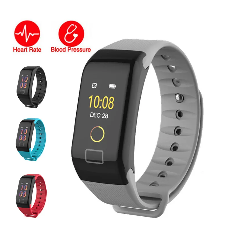 

2pcs/lot Smart Band Color Screen Sports Smart Bracelet Heart Rate Blood Pressure Monitor Band Activity Tracker for Android IOS