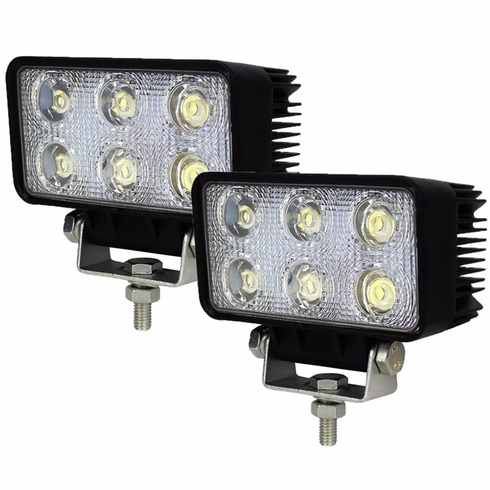 Safego 2pcs 12 volt 18W LED Working Light bulbs worklight driving 12V