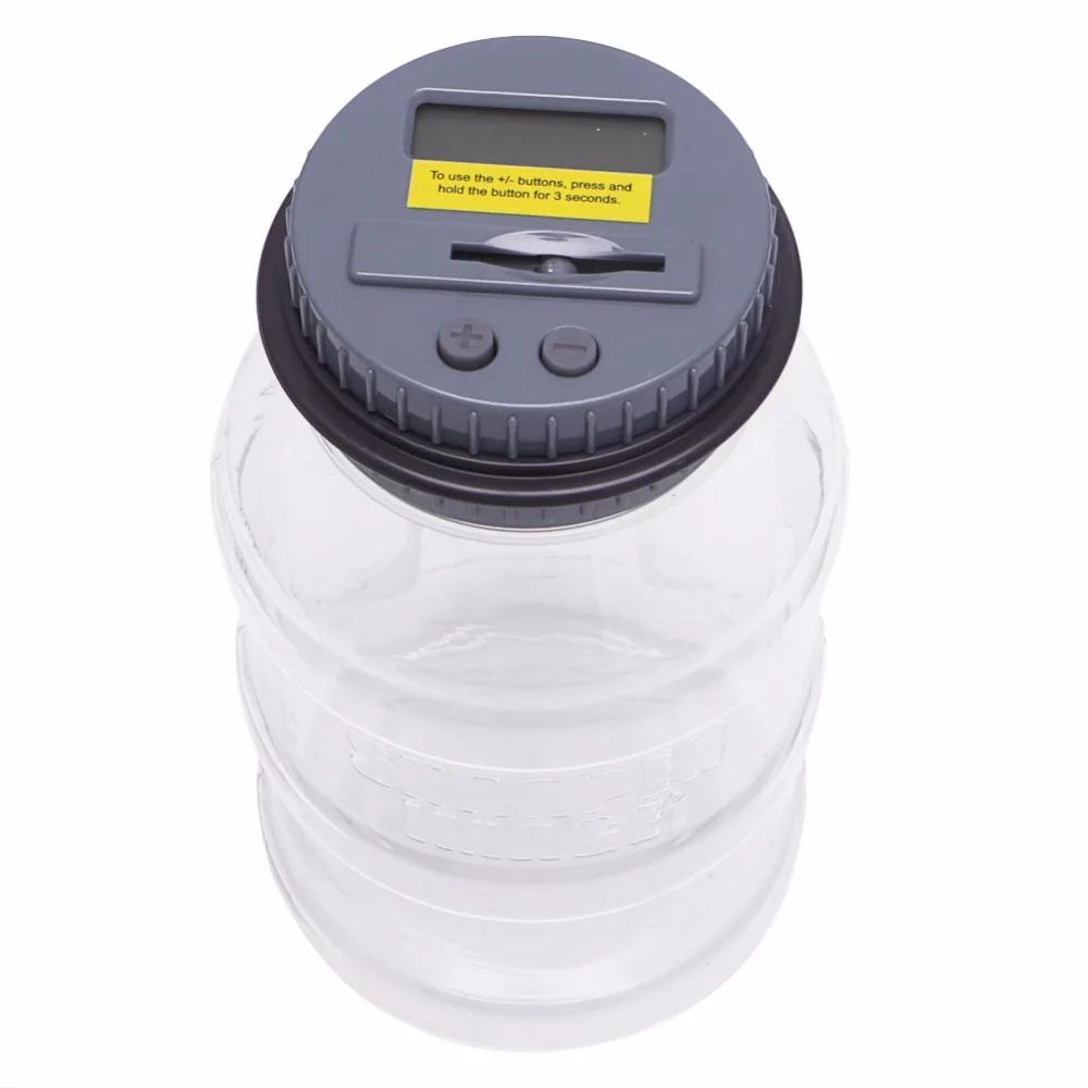 Electronic Digital Coin Counter Automatic Money Counting Jar Saving