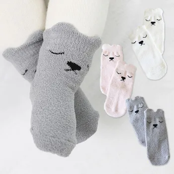 

Cute Newborn Baby Winter Socks Toddler Infant Warm Girl Boy Boots Soft Floor Sox