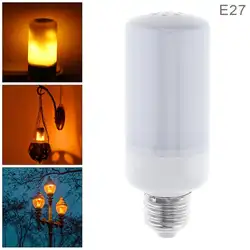 Светодиодный светильник с пламенем E27, эффектные пламя, лампочка, Мерцающая эмуляция для домашнего декора, Рождественский креативный свет