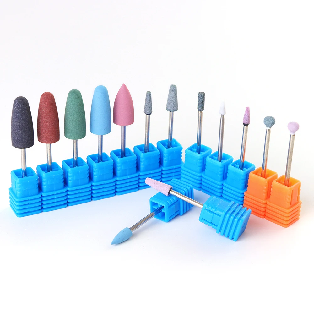 Full Beauty Electric Cutter Manicure Nail Drill Silicone Rubber Ceramic Burr Mills Carbide Pedicure Nail Art Accessories CH065-1