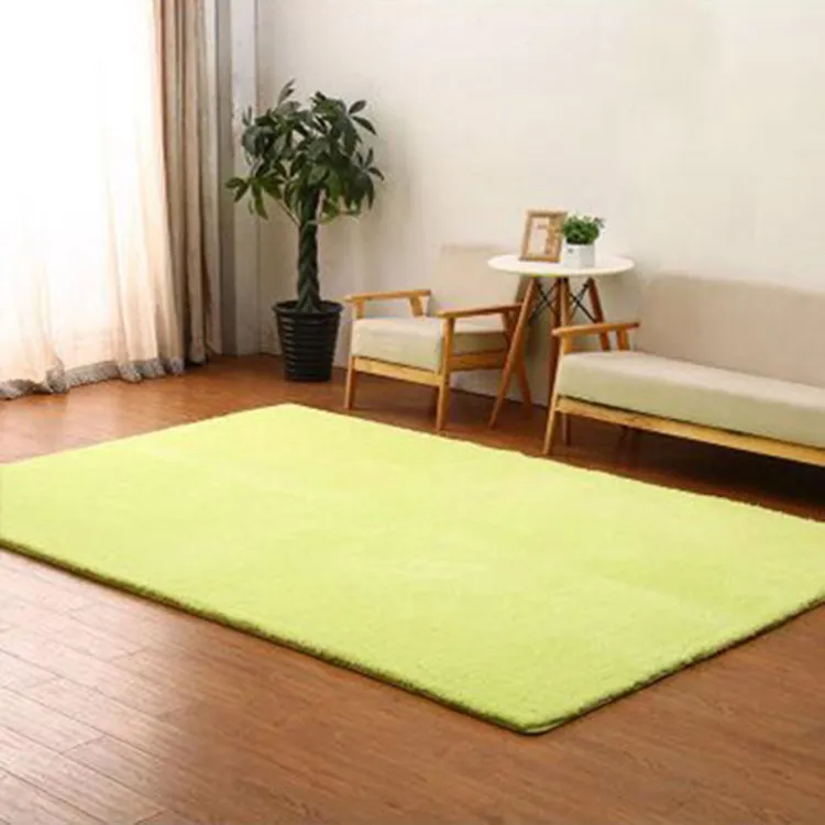 Мягкий Плюшевый коврик прямоугольной формы, кашемировый ковер из овечьей шерсти для спальни, прикроватный журнальный столик для гостиной, диван-одеяло - Цвет: Fruit Green