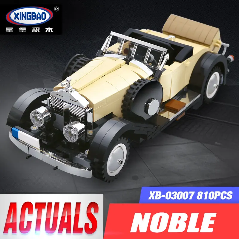 

XingBao 03007 810Pcs Creative MOC Technic Series The Rolls-Royce Noble Set Children Educational Building Blocks Bricks Toy Model