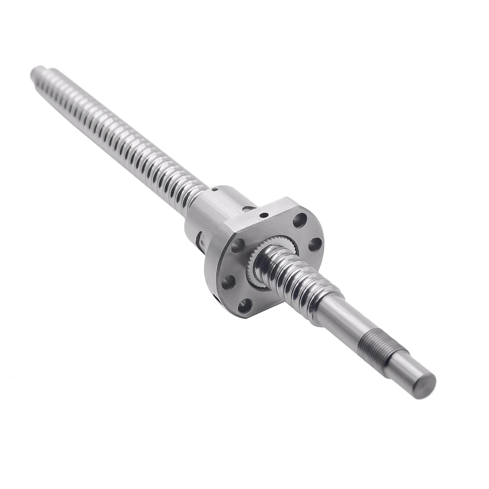 Details about   300 350 400 450 500 550 600 650 700 750Mm Ball Screw With Flange Single Ball Nut