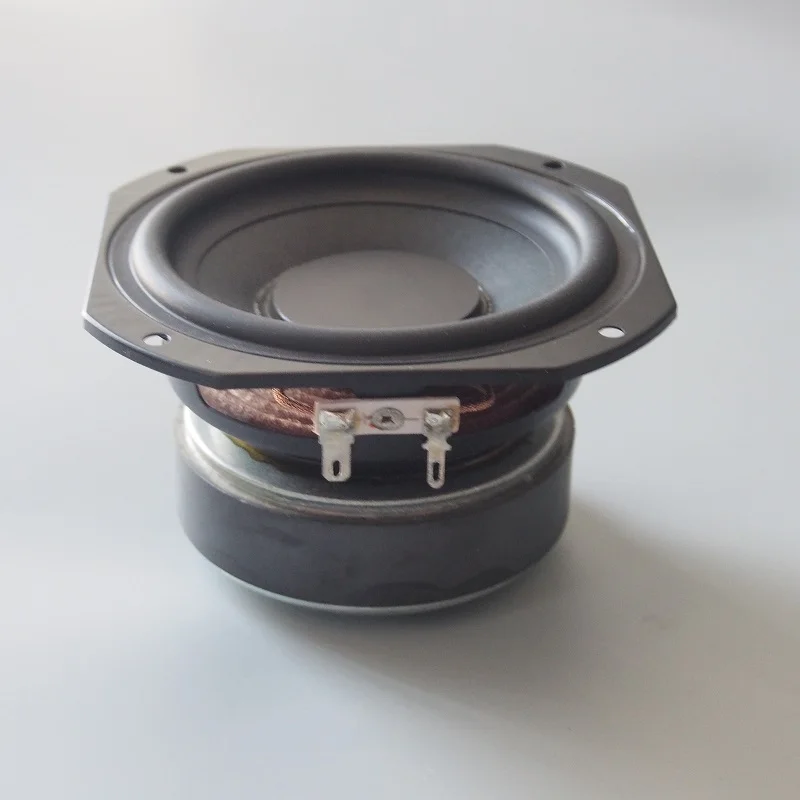 

2PCS 2019 New Audio Labs 4inch Subwoofer Speaker Driver Unit Deep Suspension Design High Power 4ohm 80W Fs=45Hz Square Frame