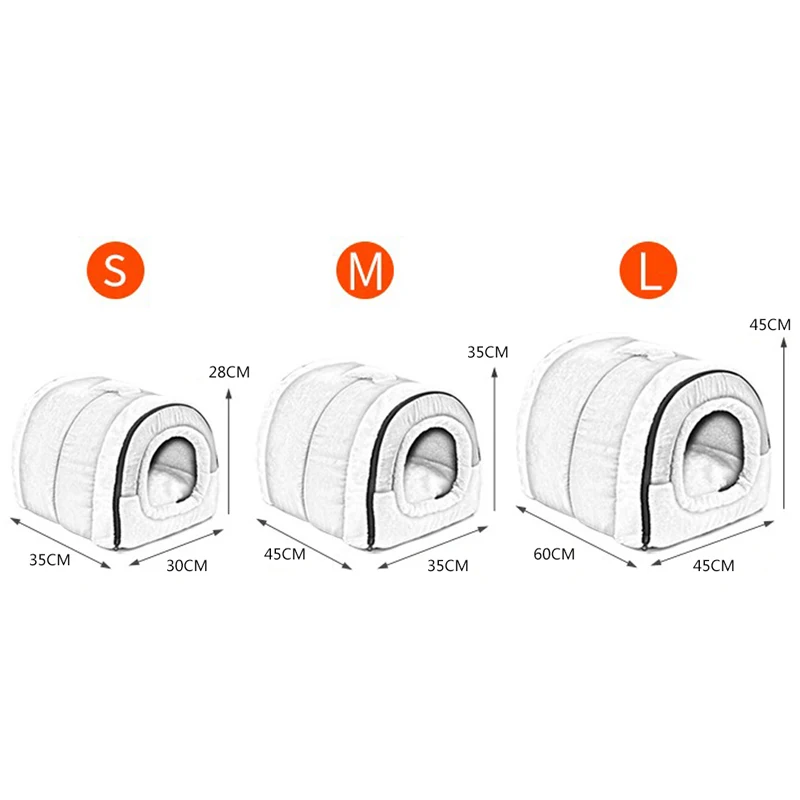  HEYPET Cat House Pet Bed Foldable Soft Cat Mat Dog Bed For Dogs Cats Comfortable Pad Sofa Bed for S