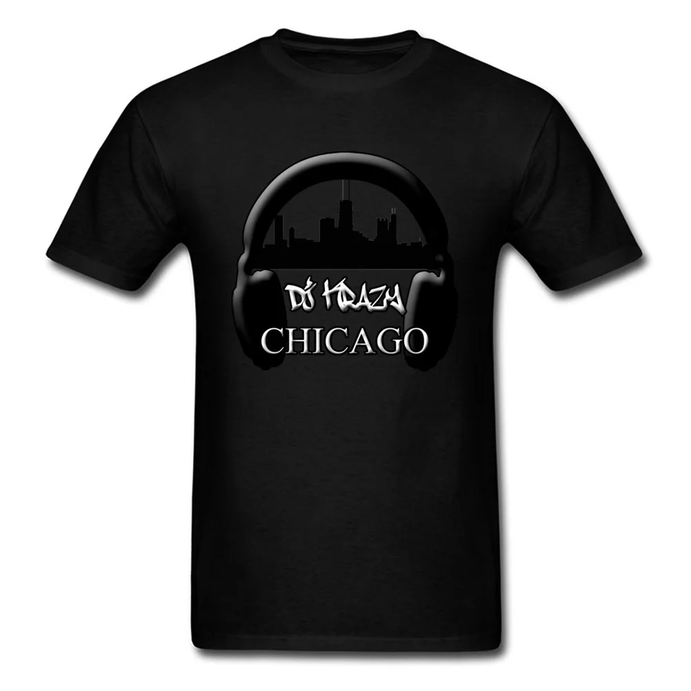 Men 2018 Fashion Tops T Shirt Round Neck Summer Autumn 100% Cotton Tshirts Printing Short Sleeve DJ KRAZY HEADPHONE Tshirts DJ KRAZY HEADPHONE black
