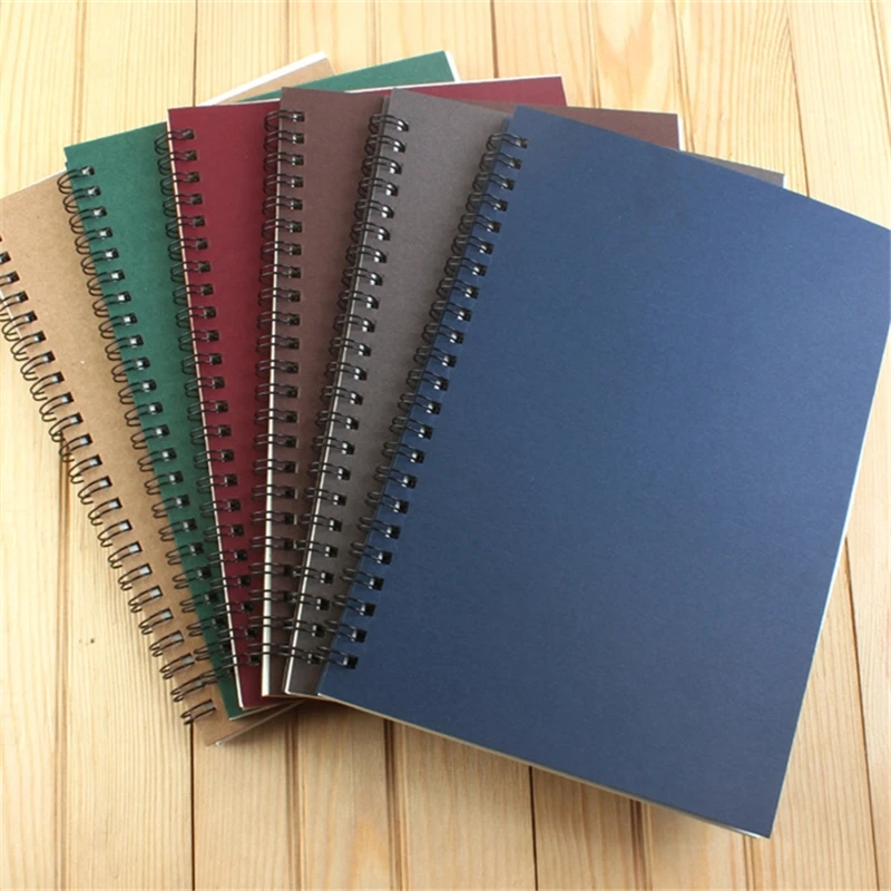 32K Coil Spiral Notebook A5 Notepad Office School Supplies Stationery