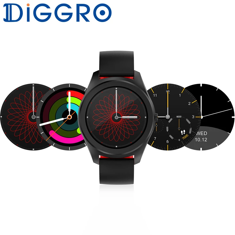 semester missil smag Diggro DI03 Smartwatch IP67 Fitness Tracker Heart Rate Monitor Pedometer  Bluetooth Smart Watch Sleep Monitor for Android & IOS _ - AliExpress Mobile