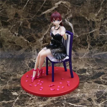

20cm Anime Saenai Heroine No Sodatekata Katou Megumi formal dress Chair Ver. PVC action figure collection model toys for gift