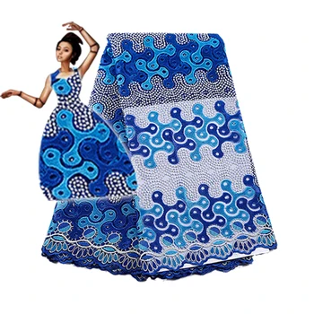 

2020last design ,french lace bembroidered tulle lace fabric wtih stone ,africa lace fabric.Nigeria lace for wedding dress