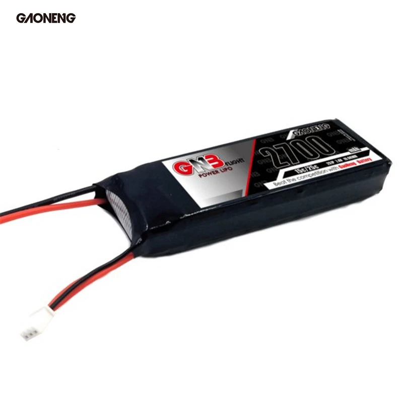 

Gaoneng GNB 2700mAh 80C 2S 7.4V / 3S 11.1V LiPo Battery With XT60 Plug For RC Models