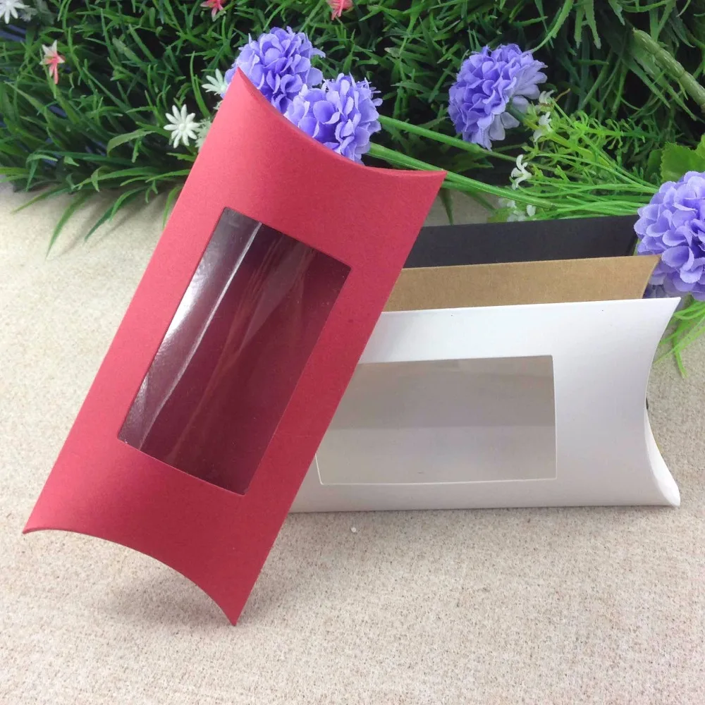 Подушка DIY коробка белая свадебная важны подарок детский душ упаковка подушка коробка с окном логотип 17,5*11*3,7 см