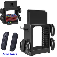 Подставка для хранения игрового диска Tower 10 игр, держатель для CD дисков, вертикальная подставка для переключателя kingd, консоль NS, держатель для контроллера