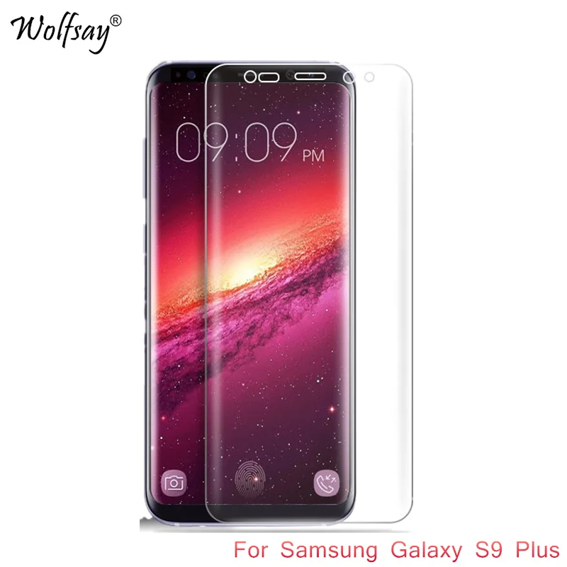 

2PCS Full Glue Nano Film Foil For Samsung S9 Protective Film Full Cover Screen Protector For Samsung Galaxy S9 Plus Film SM-S9+
