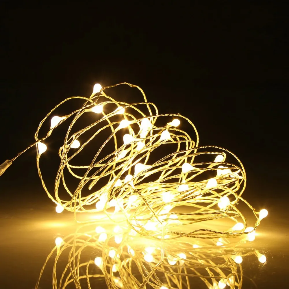 

USB Powered LED Christmas Garland Fairy Lights Copper Wire Night Lamp for Halloween Home Party Wedding Bonsai Decoration Design