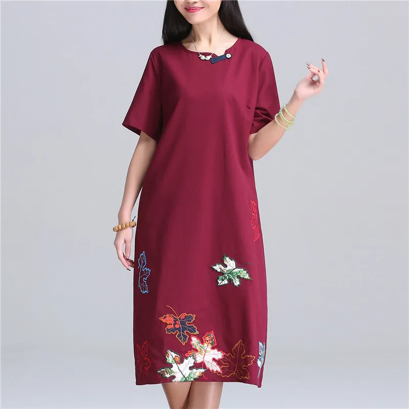 

new summer maternity dresses cotton/linen embroidery women's dresses pregnancy dresses maternity summer clothing 16483