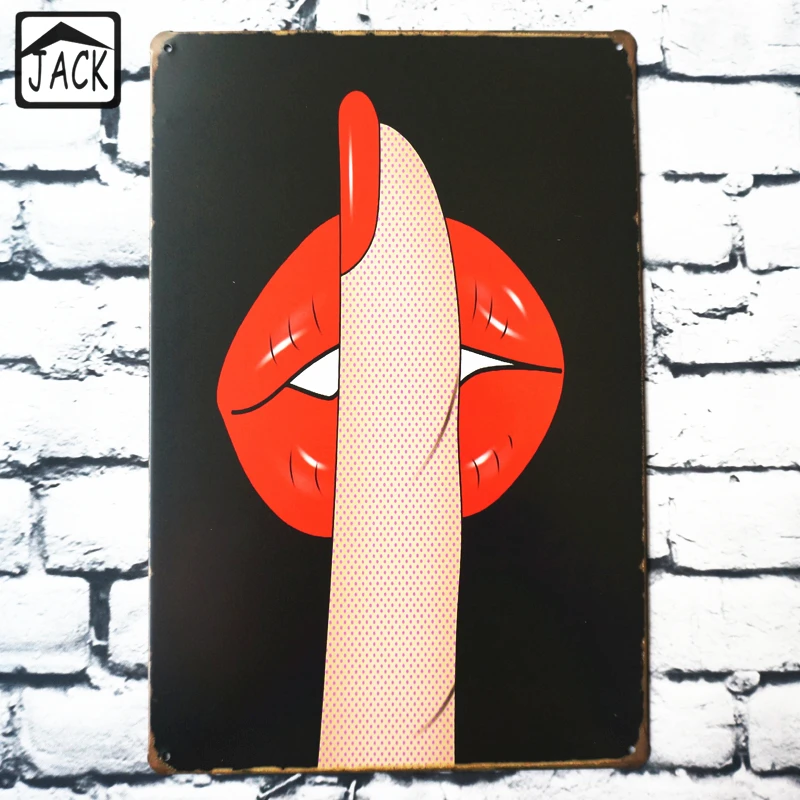 

Lips Advertising Vintage Tin Signs 20X30CM Metal Iron Plate Wall Decor Poster Plaque Cafe Club Office Lounge Bar