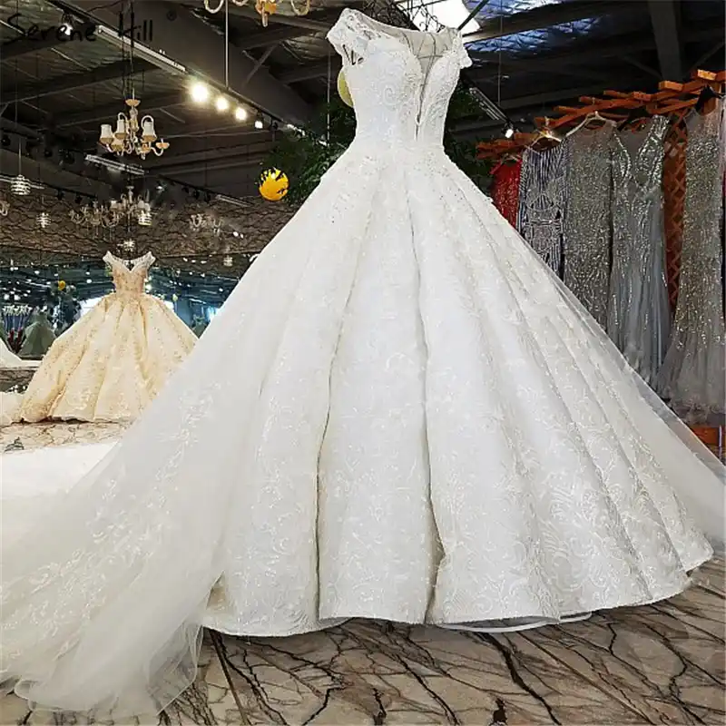 princess cut wedding gown