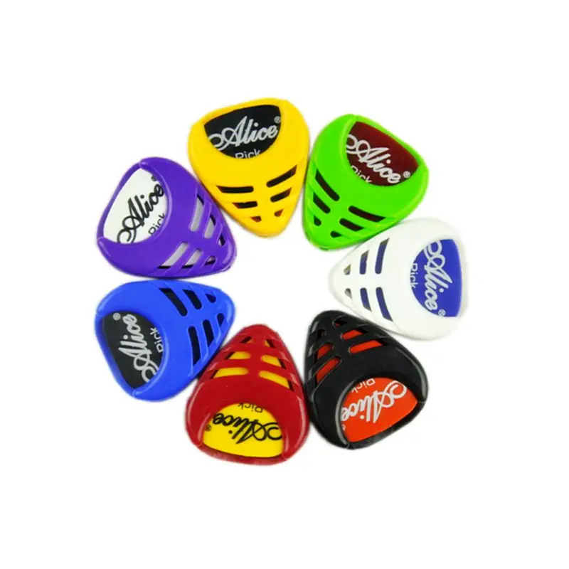 

New 6 Pcs /lot Tool Kit Guitar Tuner + Capo + Plectrum Holder +7 Celluloid Picks Tuning Capotraste Mediator Case Guitarra Parts