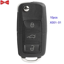 10 pçs X001-01 xhorse fio universal remoto chave b5 tipo 3 botão para vvdi2 e vvdi ferramenta chave
