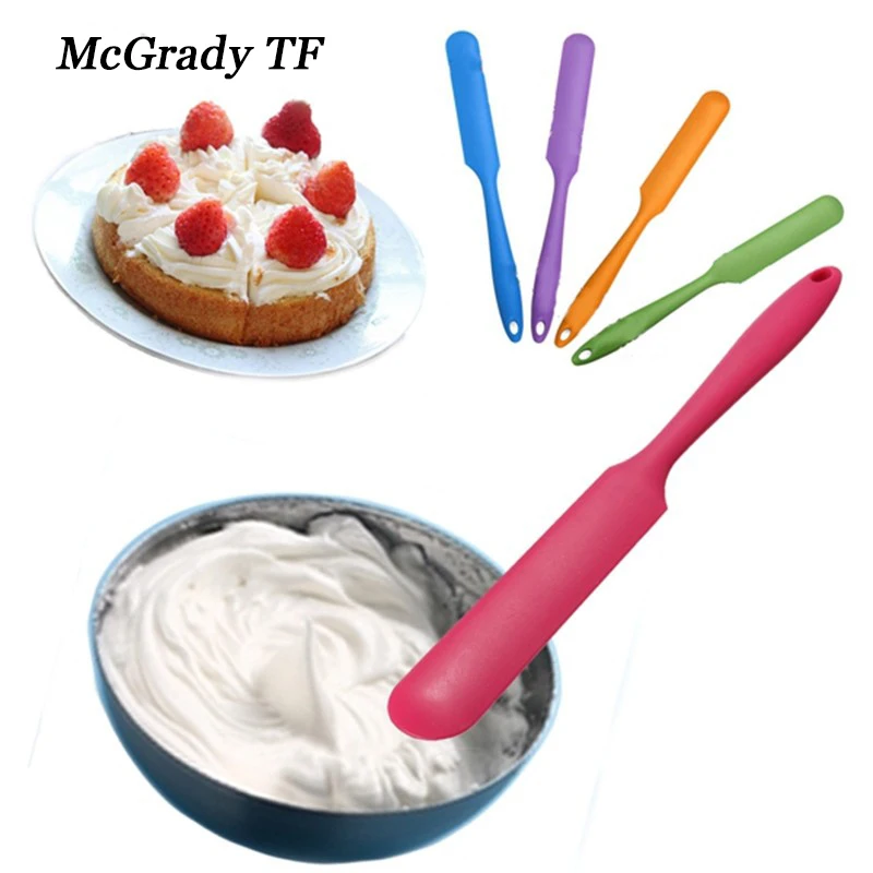 

Mac 2.5*24.5cm Silicone Brush Sugarcraft Spatula Mixing Cream Butter Scraper Baking Tool Fondant Cake Decorating Tools