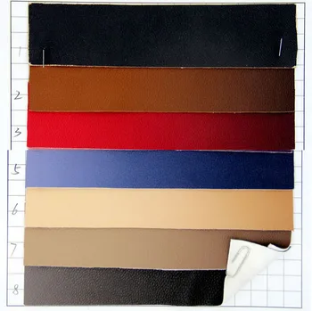 

matt Litchi pattern wholesale imitation leather material embossed faux leather/ the gradient embossed PU leather fabric