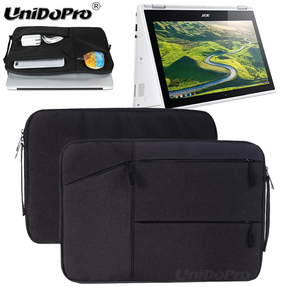 Unidopro Classic Multifunctional Sleeve Briefcase Handbag Case for Acer Chromebook CB3-131-C3SZ 11.6 Laptop Carrying Bag Cover