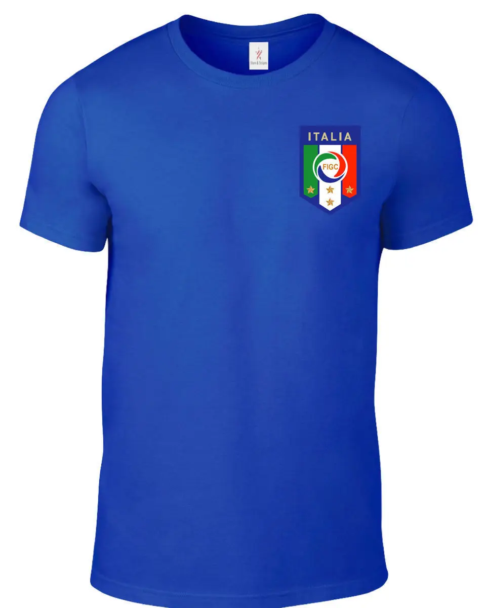 

Italy Men'S Footballer Legend Soccers 2019 T Shirt High Quality 2019 Summer New Costumes for Men O-Neck Tee