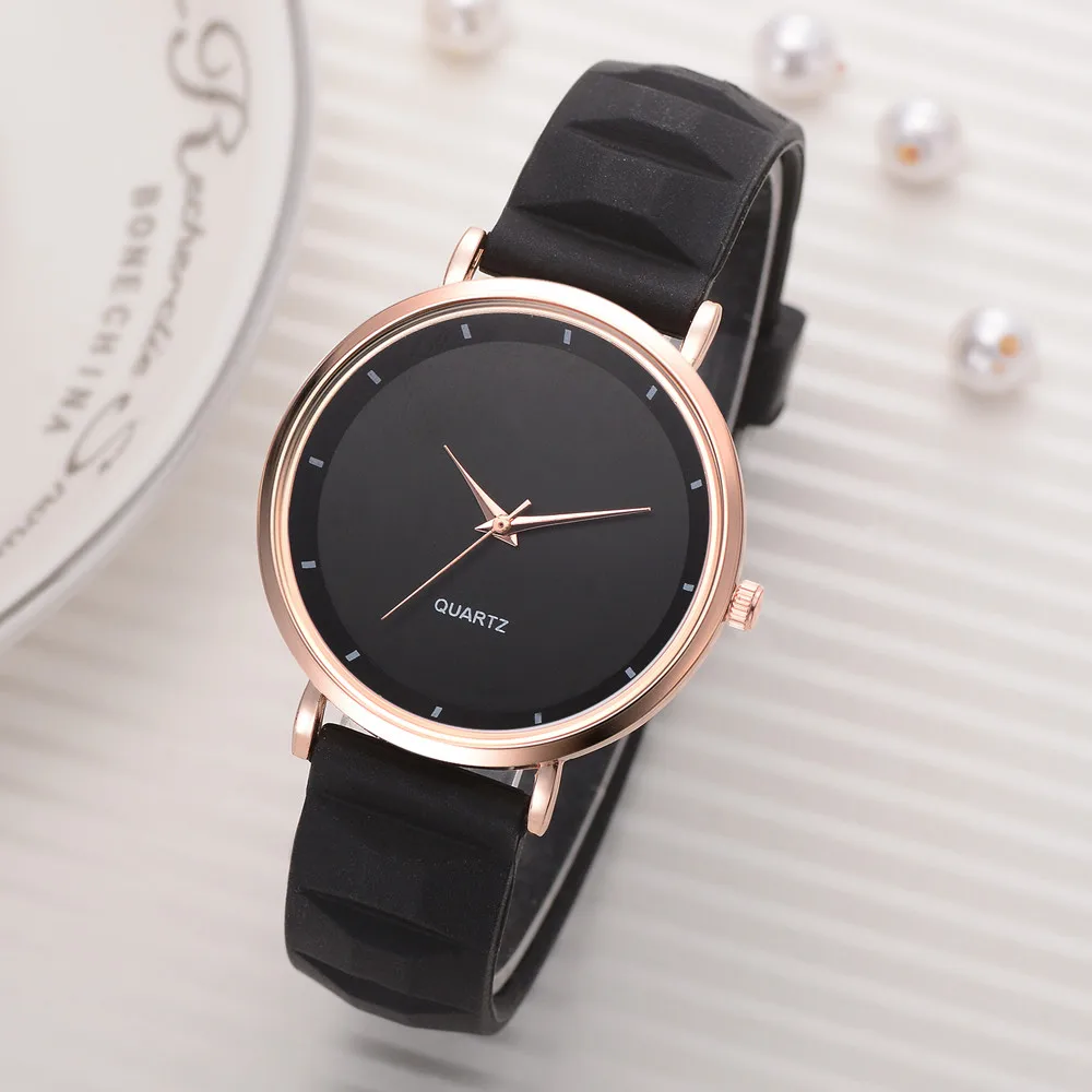 

Fashion Jelly Silicone Women Watches Luxury Brand Casual Ladies Quartz Clock Wristwatches Clock Montre Femme Black Elegant 2019