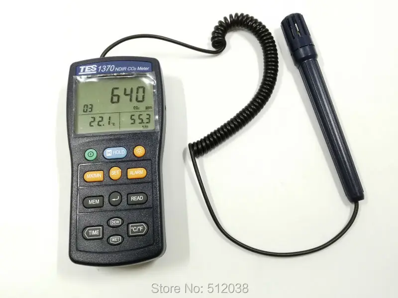 

TES1370 NDIR CO2 Analyzer Temperature Humidity Meter Carbon Dioxide Tester
