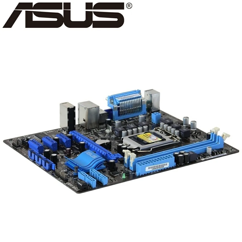 Asus P8H61-M LX настольная материнская плата H61 Socket LGA 1155 i3 i5 i7 DDR3 16G uATX UEFI биос оригинальная б/у материнская плата в продаже