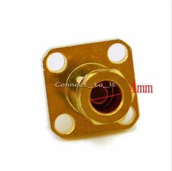 

(6 pieces/lot) SMA Adapter SMA Jack Female 4 Hole Panel Mount Connector for 4mm Cable