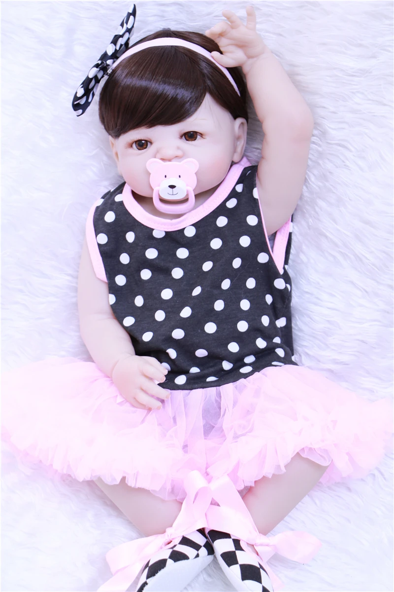 

Full Body Silicone Reborn Baby Doll Toys Lifelike NPKCOLLECTION Victoria Baby-Reborn Girls Baby Doll Brinquedos bebes bonecas