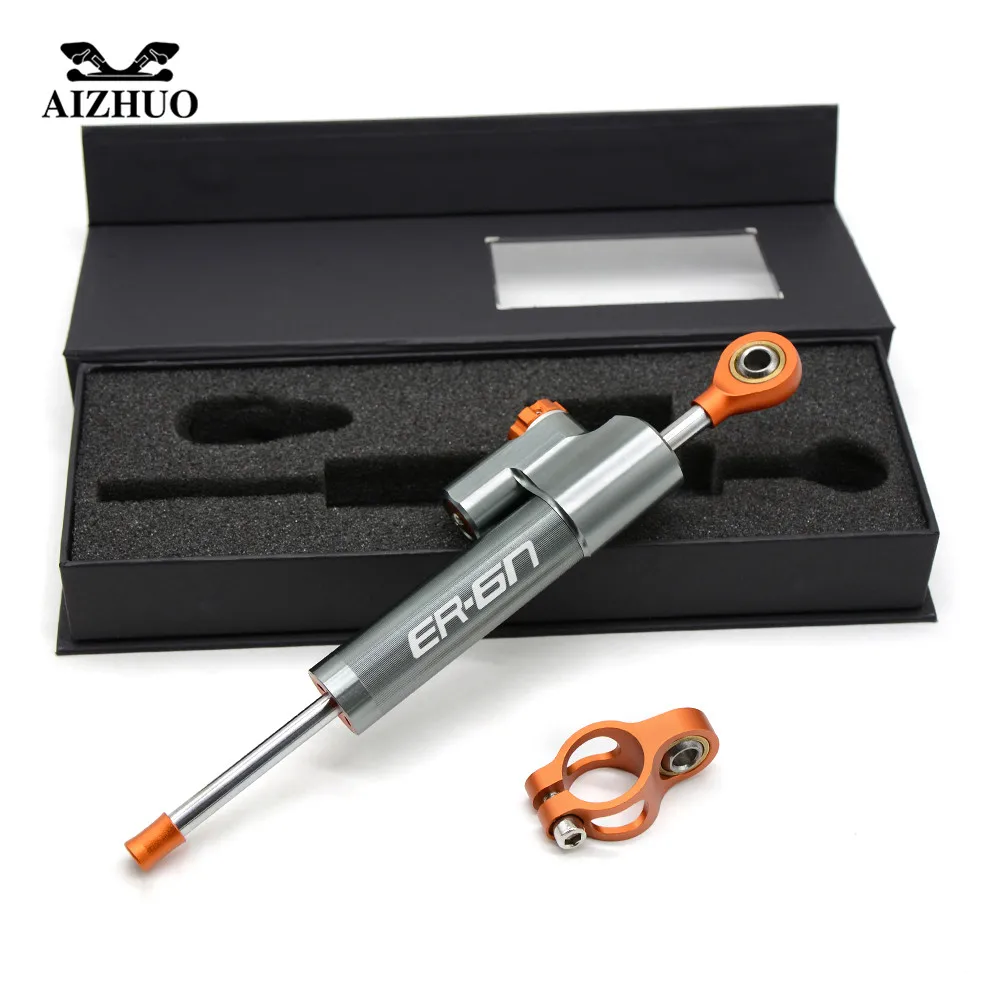 

CNC Aluminum Motorcycle Damper Steering Stabilize Safety Control For KAWASASKI NINJA 650R ER6F ER6N 2006 2007 2008 WITH LOGO