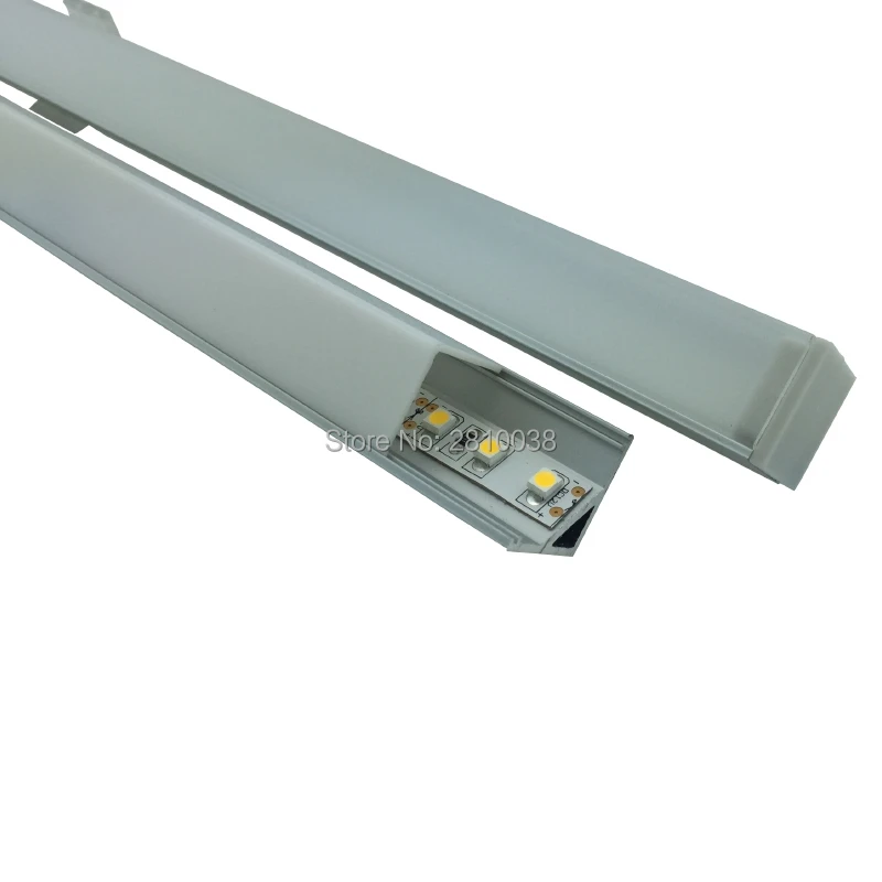 10X0 5 м наборы/лот прямоугольный led leiste profil и анодированный серебристый profilleisten