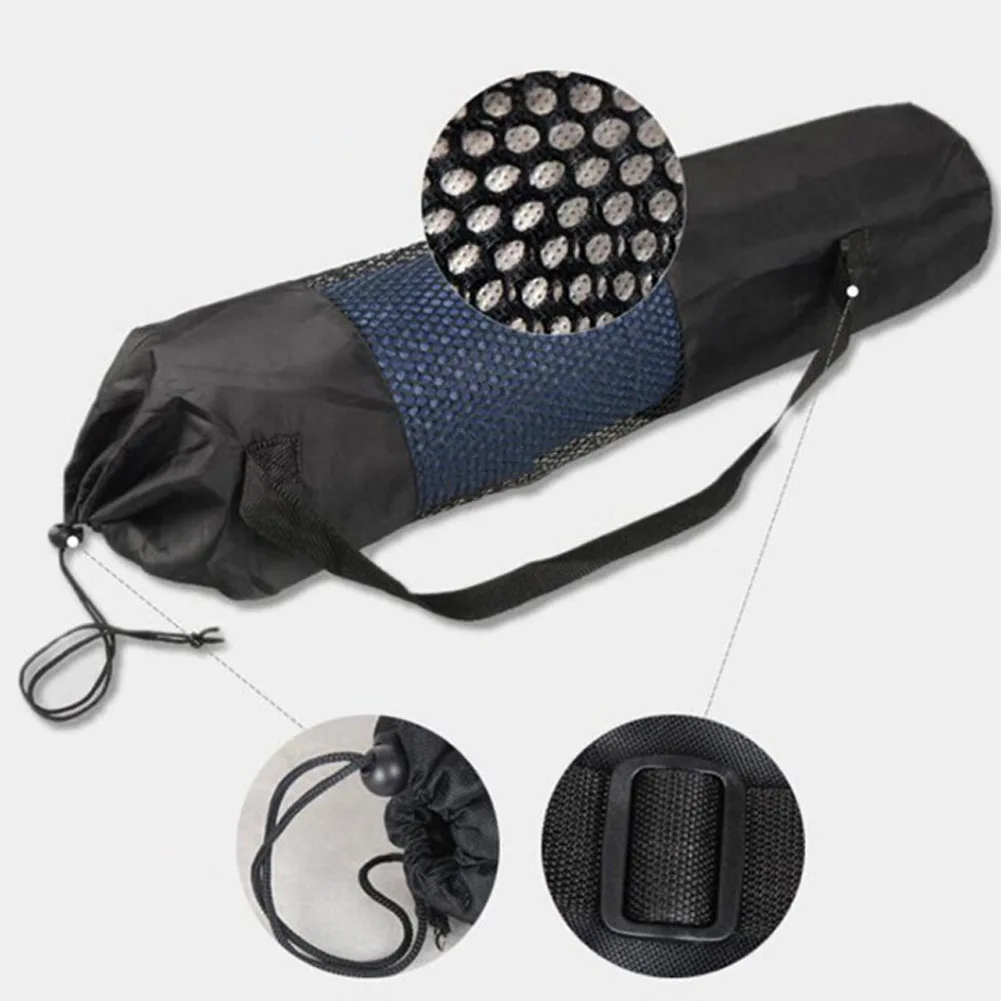 Sport Exercise Yoga Bag Canvas Practical Yoga Pilates Mat Carry Strap