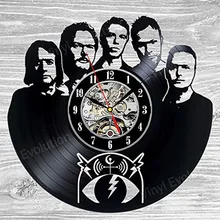 Pearl Jam Vinyl Record Clock Wall Decoration Modern Vintage Art Room LED with 7colors