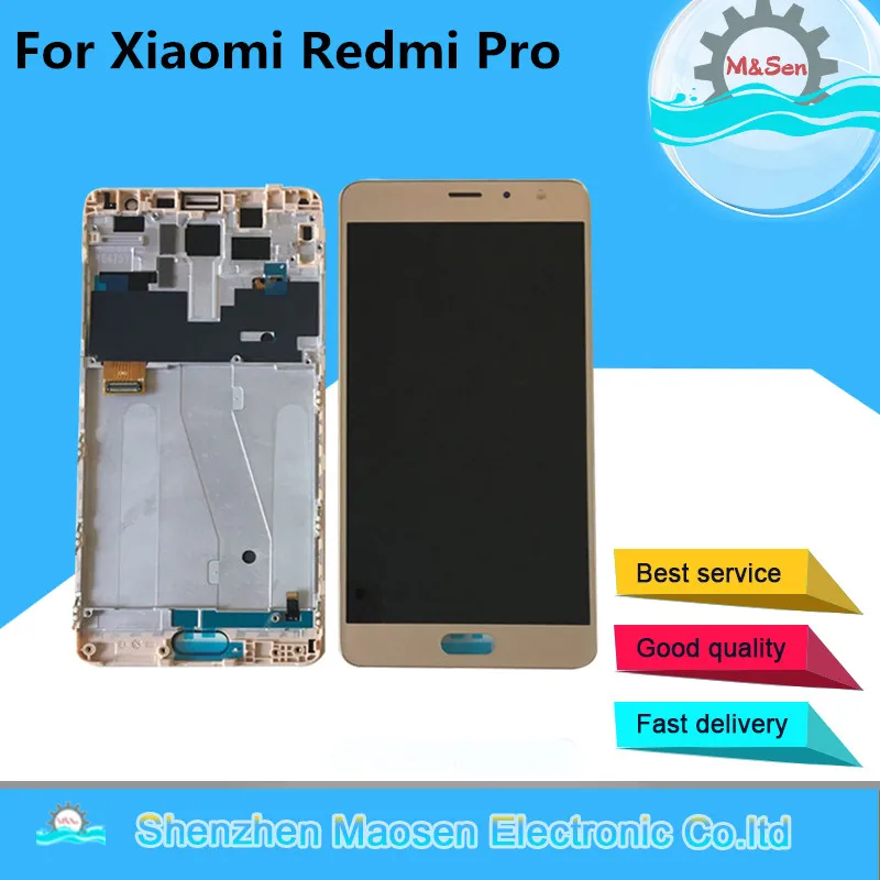 100 Geniune LCD Screen Display Touch Digitizer With Frame Light Flex Cable For 5 5 Xiaomi