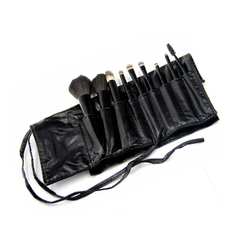 

9pcs Makeup Brushes Eyeshadow Eye Shadow Foundation Fan Cheek Eyeliner Li Cosmetic Blending Brush Set Long Handle 2018 women