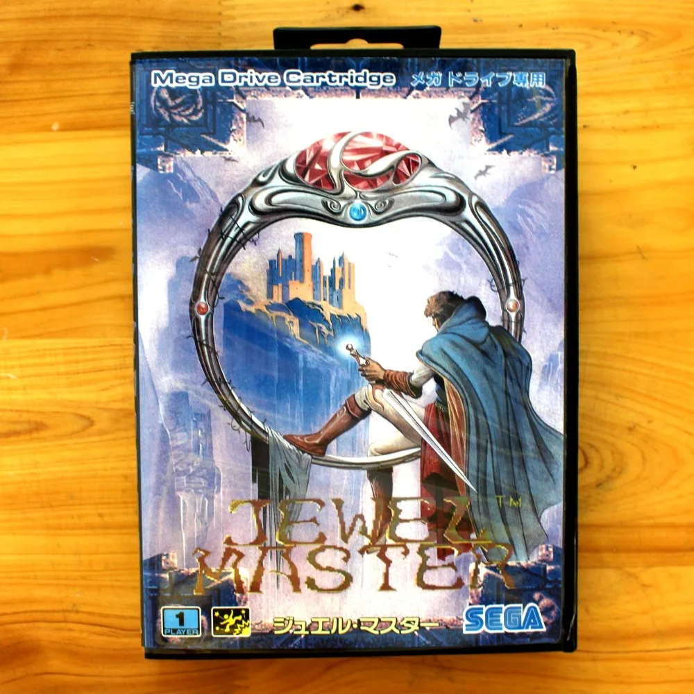 

Jewel Master 16 Bit MD Game Card with Retail Box for Sega MegaDrive & Genesis Video Game console system