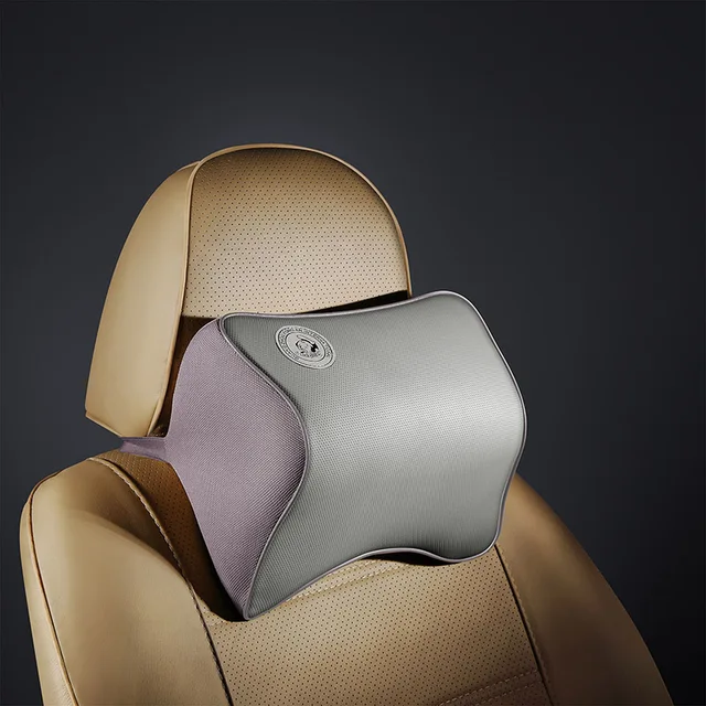 Car Headrest Pillow Car Interior Neck Guard Pillow Memory Cotton Car